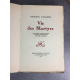 Duhamel Georges, Baudier Paul illustrations Vie des Martyrs Kieffer Paris N° 432 sur vélin blanc
