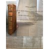 Année 1819, Almanach historique et politique Lyon Ballanche 1819 Reliure de l'époque tableaux de la dette