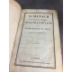 Année 1822, Almanach historique et politique Lyon Ballanche 1822 Reliure de l'époque