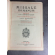 Grand Missel Avec nombreuses musiques et partitions Missale Romanum Tours Mame reliure plein cuir