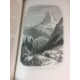 Topffer Nouveaux Voyages en Zig Zag à la grande chartreuse Mont Blanc Hérens Zermatt Paris 1870 Illustré gravures