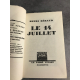 Béraud Henri Le 14 juillet 1929 Edition originale le 367 sur Alfa broché très bel exemplaire