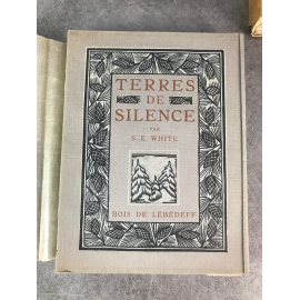 White Stewart Edward Lébédeff Terres de silence Editions Mornay 1922 Illustré beau livre numéroté