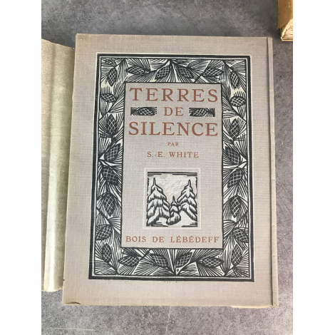 White Stewart Edward Lébédeff Terres de silence Editions Mornay 1922 Illustré beau livre numéroté