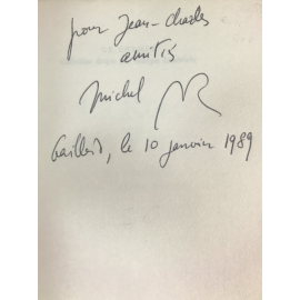 Butor Michel, La rose des vents 32 Rhumbs pour Charles Fourier avec envoi de l'auteur au poète et ami Jean Charles [Gateau]