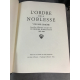 L'ordre de la noblesse Tome 6 seul Jean de Bonnot grand format1985 bel exemplaire très fort volume Heraldique