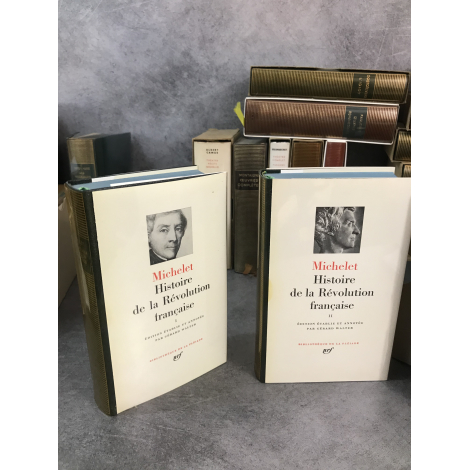 Collection Bibliothèque de la pléiade NRF Michelet Histoire de la révolution française bel exemplaire Economisez 50 euros