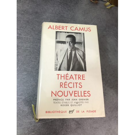 Albert Camus Bibliothèque de la pléiade NRF Théâtre Récits nouvelles superbe état épuisé.