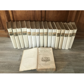 Diderot Encyclopédie ou dictionnaire raisonné des sciences. Les 17 vol in folio de texte Edition originale,