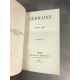 About Edmond Germaine 1857 roman populaire Année de l'originale mention de 2eme .