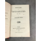 Cuvillier Fleury Voyages et Voyageurs Paris Michel Levy 1856 Bon exemplaire bien relié veau cerise .