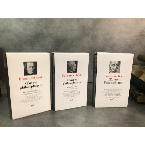 Collection Bibliothèque de la pléiade NRF Kant Œuvres philosophiques bel exemplaire Economisez 50 euros cadeau