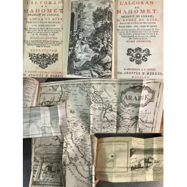 L'Alcoran de Mahomet traduit de l'arabe par André du Ryer Carte d'Arabie et plan de la Mecque Edition de 1770