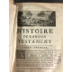 Calmet Histoire de l'ancien testament . In quarto reliures d'époque Cartes Exegèse bible Edition originale 1718 1719