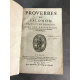 Salomon Proverbes de, Le maitre de Sacy Desprez 1695 bible Reliure cuir du temps, Dauphin en pied belle reliure