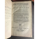 Religion philosophie idées Dictionnaire historique des cultes religieux établis dans le monde 1774