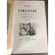 Bernardin de Saint Pierre Paul et Virginie maroquin cerise agréable exemplaire bien illustré Furne 1863