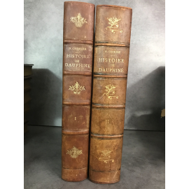 Chorier Nicolas Histoire générale du Dauphiné Chenevier et Chavet Valence 1869 Suivi Généalogie Sassenage