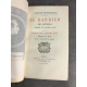 Beaumarchais Le barbier de Séville et le mariage de figaro Eau-forte d'Arcos reliure maroquin bibliophilie Jouaust