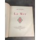 jean Richepin La mer Dreyfous 1886 Edition originale in quarto beau livre numéroté reliure cuir