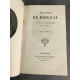 Boileau Oeuvres 1824 Classiques français reliure cuir tranches peignées beaux exemplaires complets. Reliures