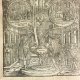 Reliure en peau de truie estampée sur ais de bois, fermoirs, 4 textes XVIe avec nombreux bois Religion réforme Michael Helding