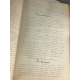 Theorie du tissage Splendide manuscrit très grand in folio très soigné avec de nombreux échantillons, des dessins de métier.