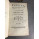 Evelina Anonyme Fanny Burney Première traduction Française Rare Romantisme social, noir, féminisme , critique moeurs