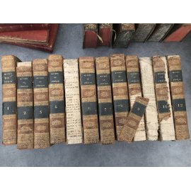Fenelon Oeuvres completes en 12 volumes Dufour 1826 en l'état à restaurer ou peut se lire ainsi