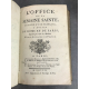 Semaine sainte reliure maroquin aux armes de Marie-Adélaide de France encadré d'une belle plaque de Dubuisson.