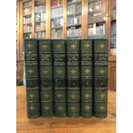 Lavallée Théophile Histoire des Français depuis la gaule et jusqu'en 1848 Complet en 6 volumes bien reliés.