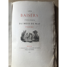 Dorat Eisein Les baisers précédés du mois de mai lemonnyer Rouen 1880 Eisen Sur beau papier