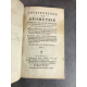 De la chapelle Institutions de géométrie 1745 Complet 33 planches dépliantes reliures d'époque.Lycée Louis le Grand
