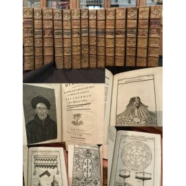 Mémoires concernant l'histoire, les sciences, les arts, des Chinois edition originale complet des 196 planches et tableaux.