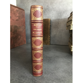 Marryat Les colons du Canada 2 volumes reliés en 1 tome demi chagrin rouge de l'époques