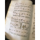 Antiphonaire Espagnol 1748 Manuscrit musical 50 parchemins manuscrits