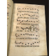 Antiphonaire Espagnol 1748 Manuscrit musical 50 parchemins manuscrits