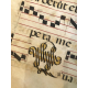 Antiphonaire Espagnol 1748 Manuscrit musical 50 parchemins manuscrits