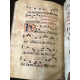 Antiphonaire Espagnol 1748 Manuscrit musical 50 parchemins manuscrits