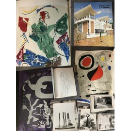 fondation Maeght Derrière le miroir 1964 6 lithographies originales Braque, Giacometti, Chagall, Ubac, Miro, Tal Coat