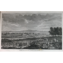 Carle Vernet Grande gravure originale Entrée des Français à Turin 20 Frimaire an VII 1806 Italia Torino