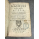 Oeuvres de Macrobe Edition des Plantin à Anvers en 1597 reliure aux armes de Seraucourt Chauvirey