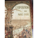 L'Exposition de Paris 1900 3/3 vol grands dépliants Lithos de Loir Style Mucha Cartonnage de Souze