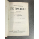 Molière Oeuvres complètes Notes de Lemaistre Vie de Molière par Voltaire Reliure cuir Garnier