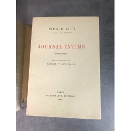 Pierre Loti Journal Intime numéroté sur beau papier Non coupé état de neuf 1926