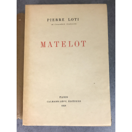 Pierre Loti Matelot numéroté sur beau papier Non coupé état de neuf 1929