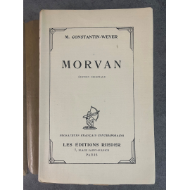 Maurice Constantin-Weyer Morvan Edition Originale Exemplaire numéroté 143 sur 180 sur papier vélin pur fil blanc