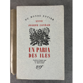 Joseph Conrad Un Paria des Iles Edition Originale Exemplaire numéroté 263 sur 325 sur papier alfa Lafuma Navarre