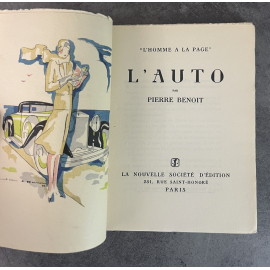 Pierre Benoit L'Auto Edition Originale Frontispice couleur de Jean Adrien Mercier Exemplaire numéroté sur alfa