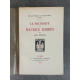 René Benjamin Le Soliloque de Maurice Barrès Edition Originale Exemplaire numéroté sur vélin de France B.F.K